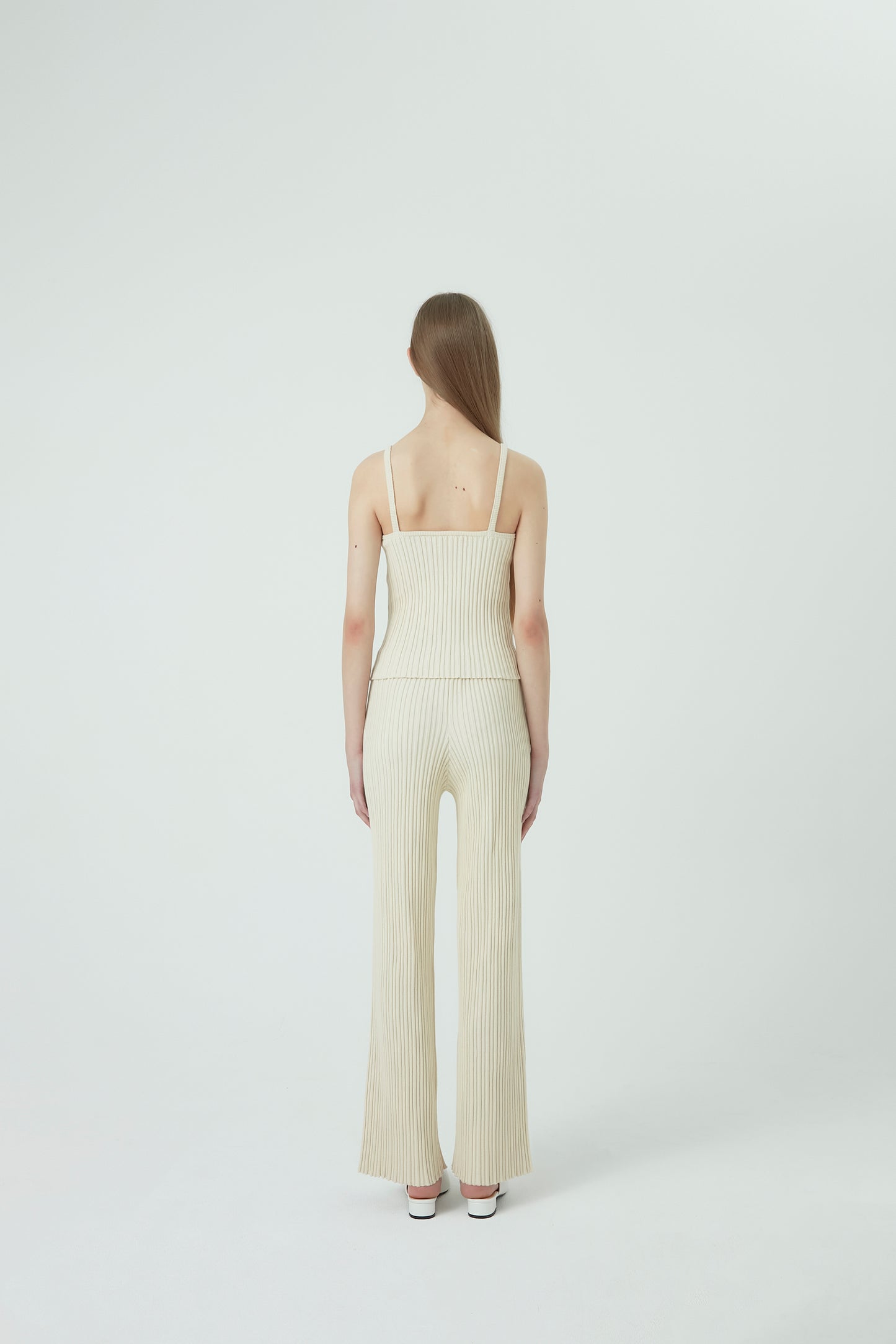 AMAR Ribbed Pants (Ivory)