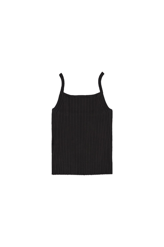 AMAR Ribbed Tank (Black)