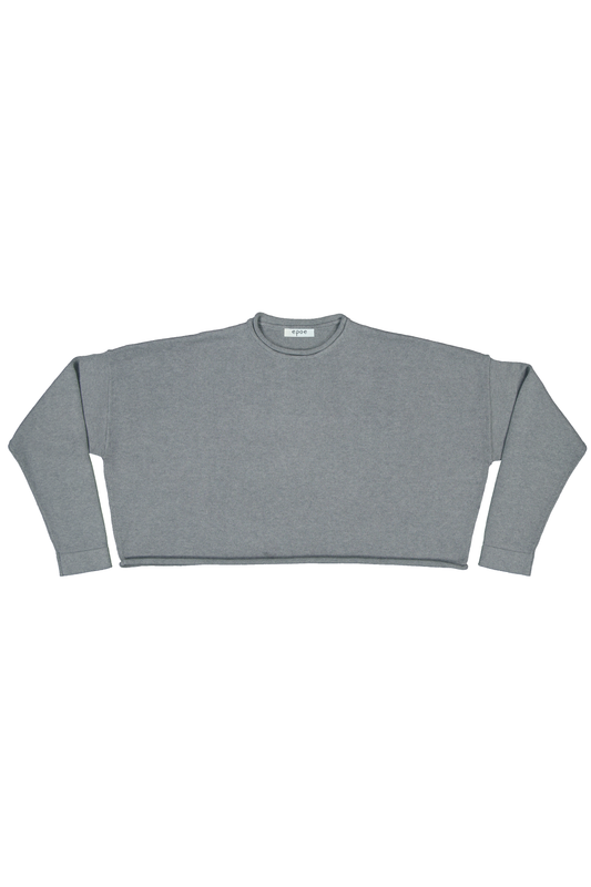 BREA Crewneck in Cotton and Cashmere (Stone)