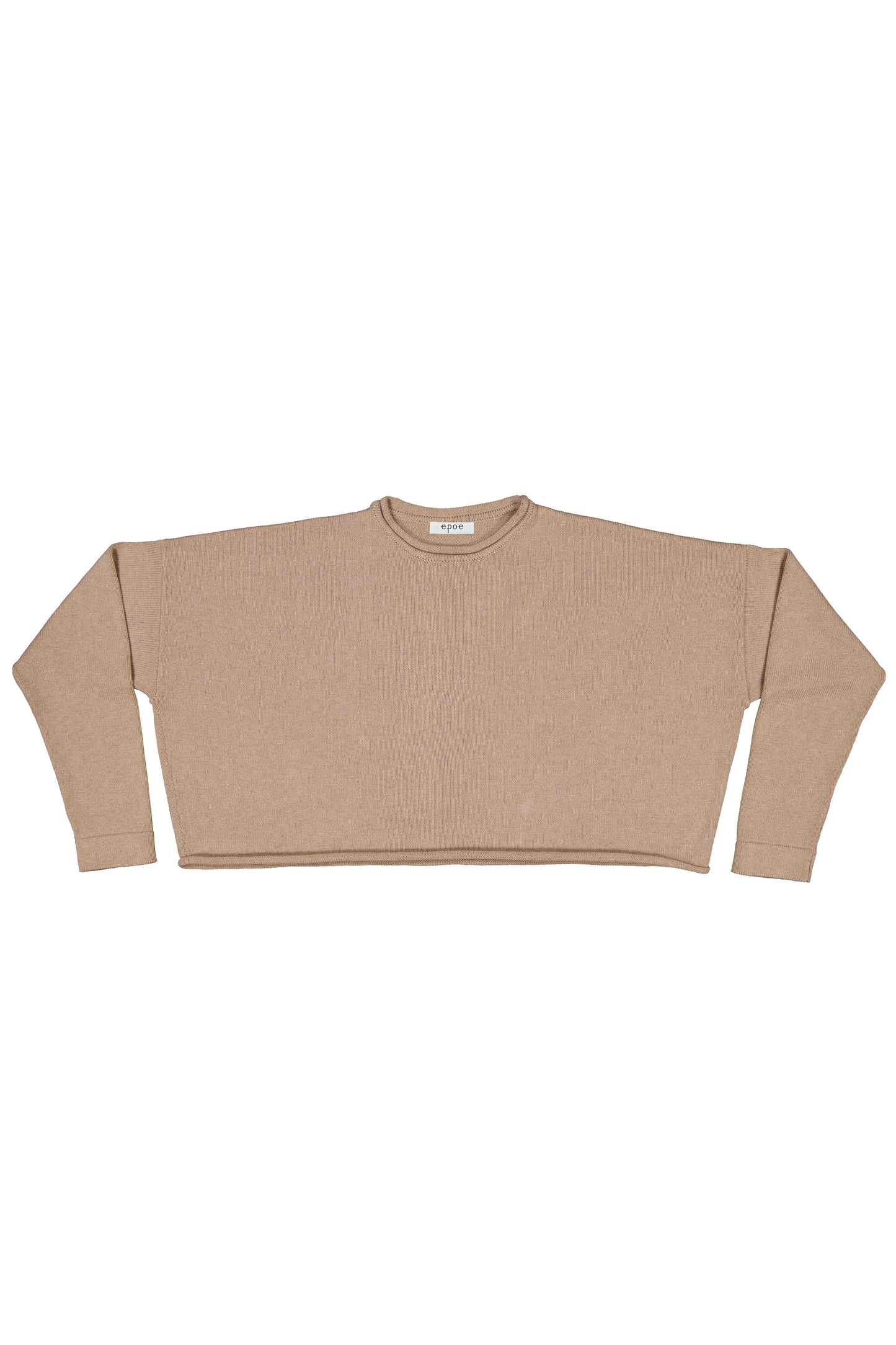 BREA Crewneck in Cotton and Cashmere (Latte)